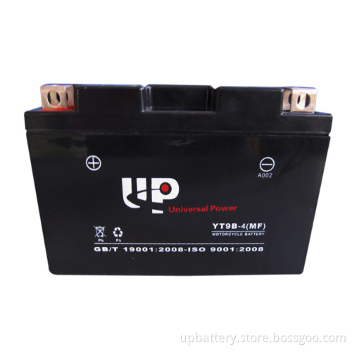 Motorcycle Battery Maintenance Free Yt9b-4 Mf 12V 8ah